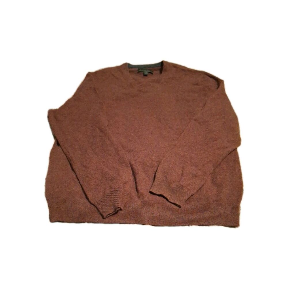 Jos. A. Banks Men's 100% Cashmere V-Neck Pullover Sweater Size XXL